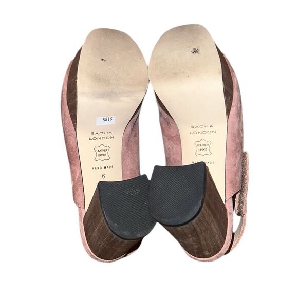 Sacha London Pink Suede Platform Size 6 - Picture 3 of 5
